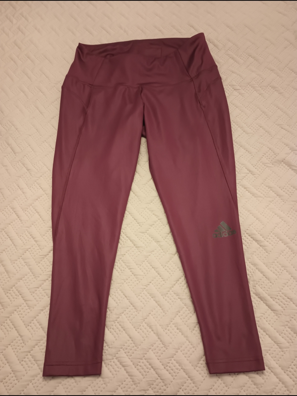 Adidas Burgundy Active Leggings 1X